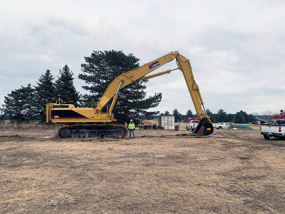 long reach boom 10